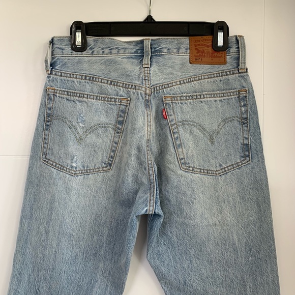 Levi’s 501 Distressed Straight Leg Jean - Picture 5 of 7